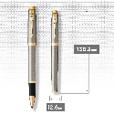 Металлическая ручка-роллер Parker IM Brushed Metal GT RB с логотипом Фото 4